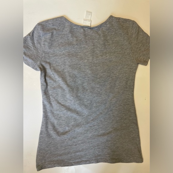 H&M embroidered Aztec Mexican grey short sleeve crew neck Tshirt womens size S - Picture 5 of 6